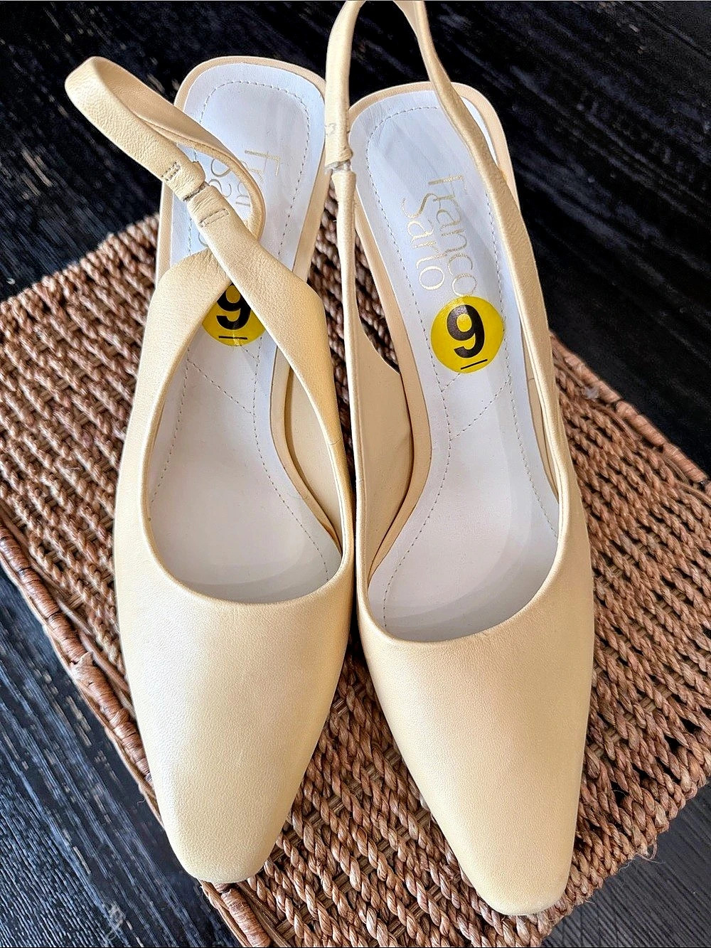 Franco Sarto Slingback Buttercream color size 9